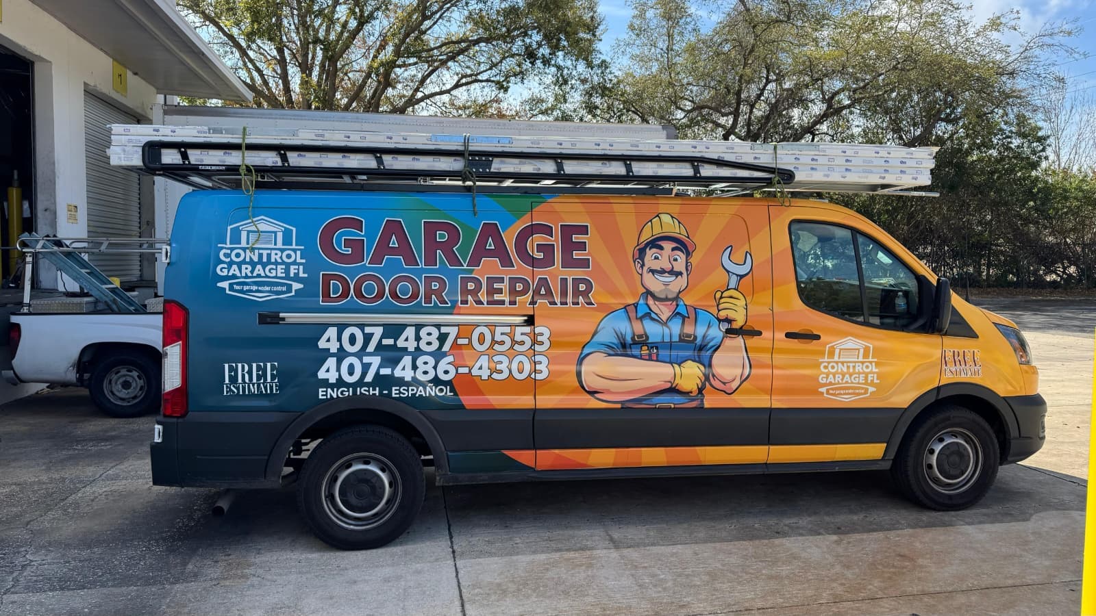 Control Garage mobile service van — garage door repair and installation in Orlando, FL